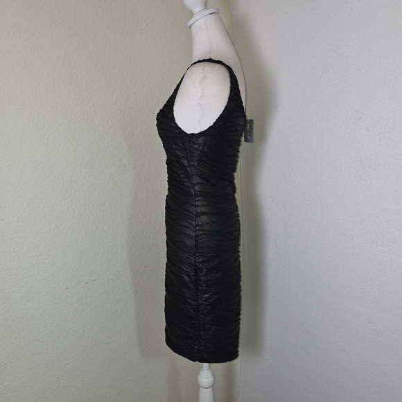 Wet Seal Black Textured Bodycon Dress – Size M - Picture 4 of 12